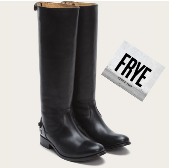 Timeless Frye Black Leather Boots - Picture 2 of 8